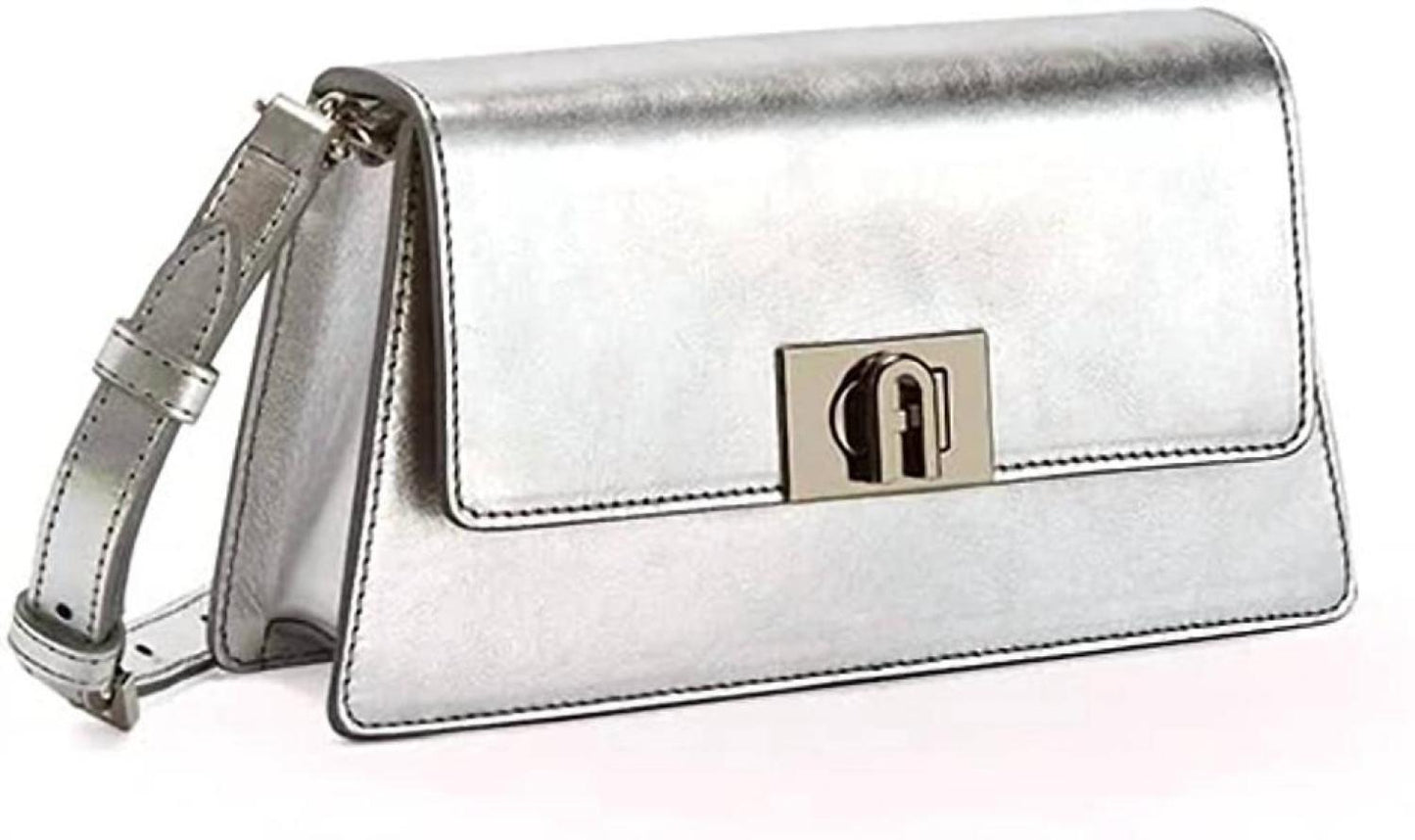 Women's Zoe Leather Shoulder Handbag In Silver