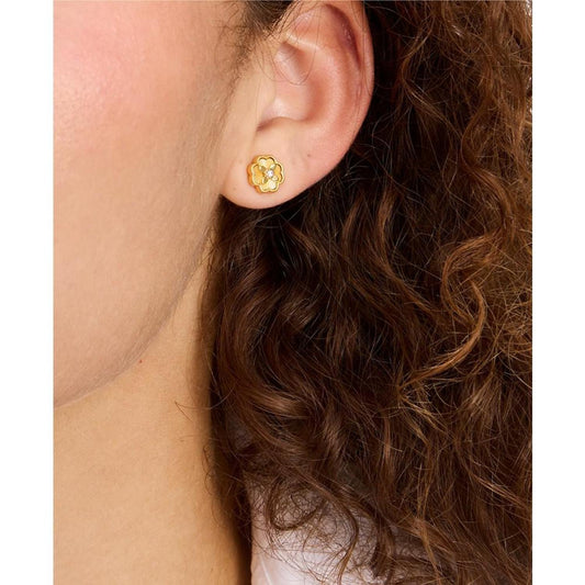 Gold-Tone Heritage Bloom Mini Stud Earrings