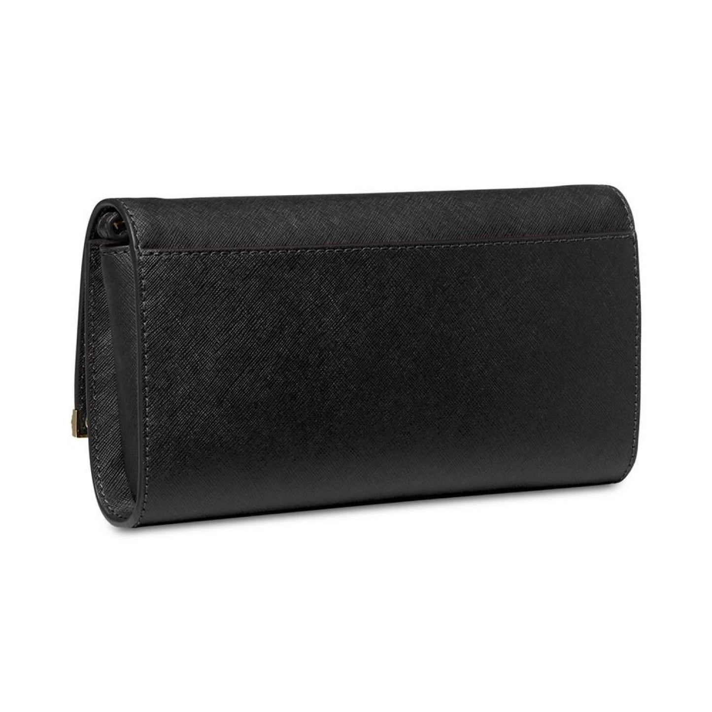 East West Large Leather Clutch