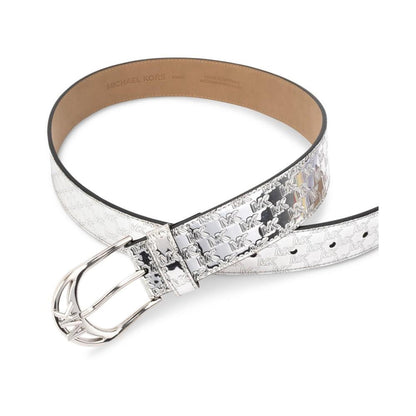 Women's Metallic Logo Belt