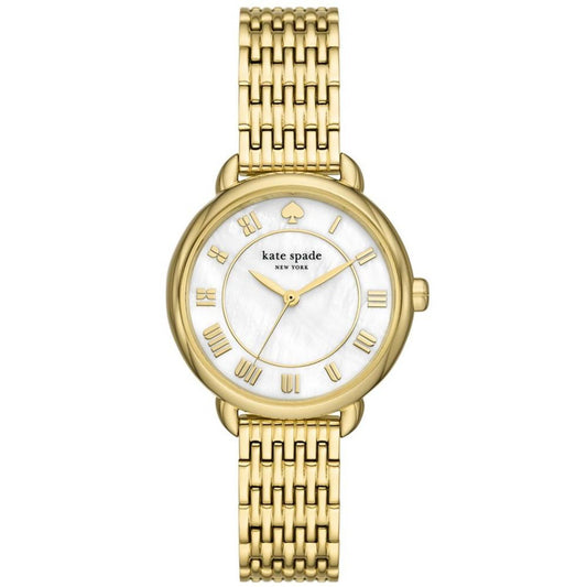 Women's Lily Avenue Three Hand Gold-Tone Stainless Steel Watch 34mm