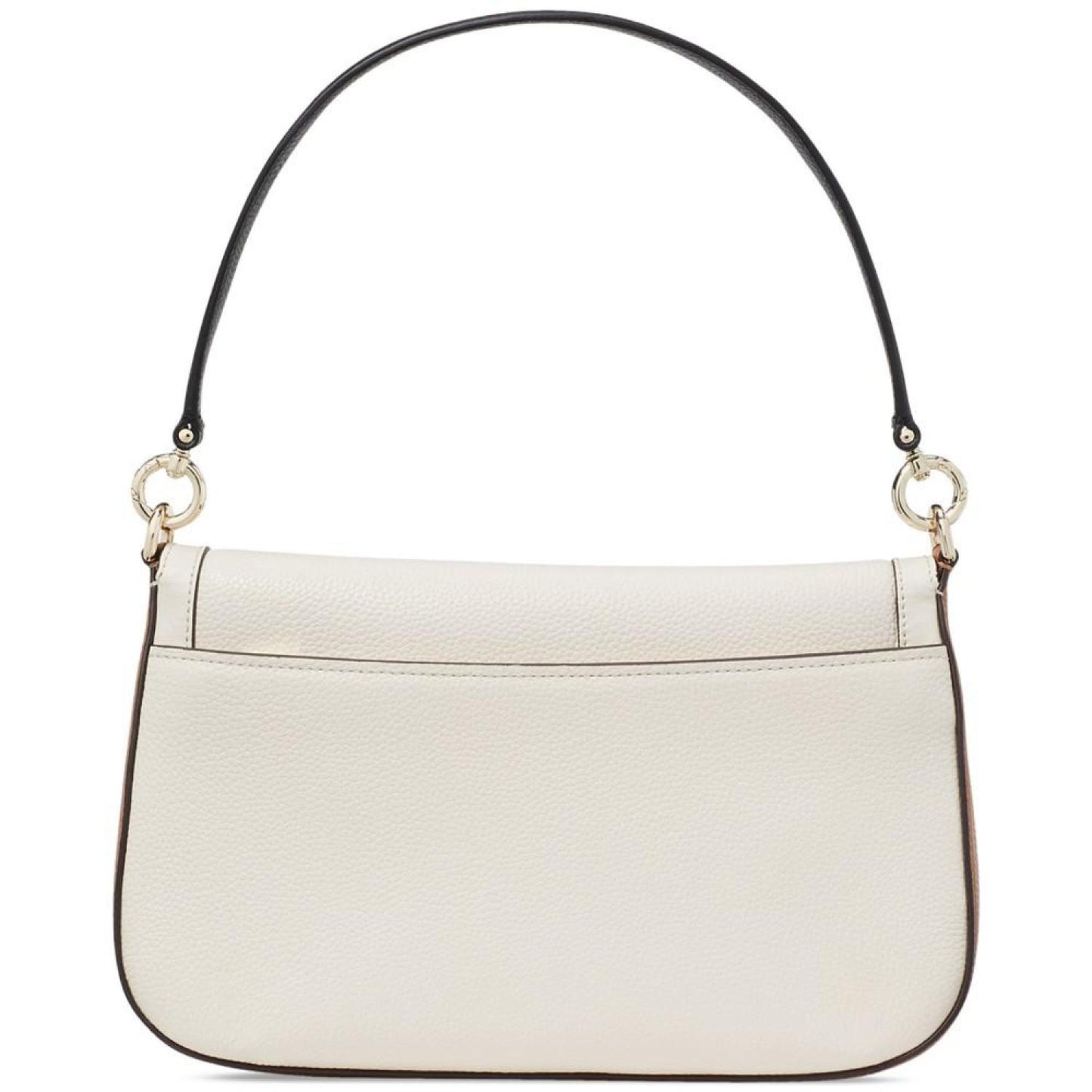 Hudson Colorblocked Pebbled Leather Flap Small Shoulder Bag