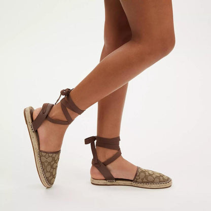 Coach Outlet Connie Espadrille In Signature Jacquard