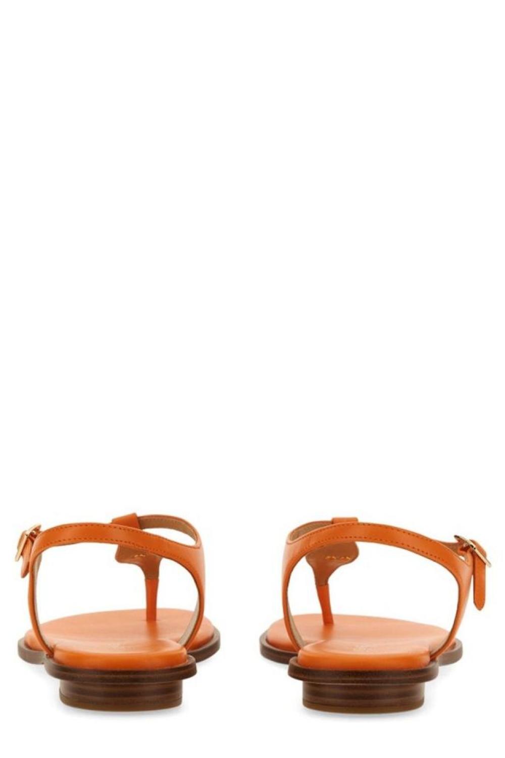 Michael Michael Kors Logo Plaque Ankle Strap Sandals