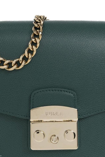 Furla Logo-Engraved Small Metropolis Crossbody Bag