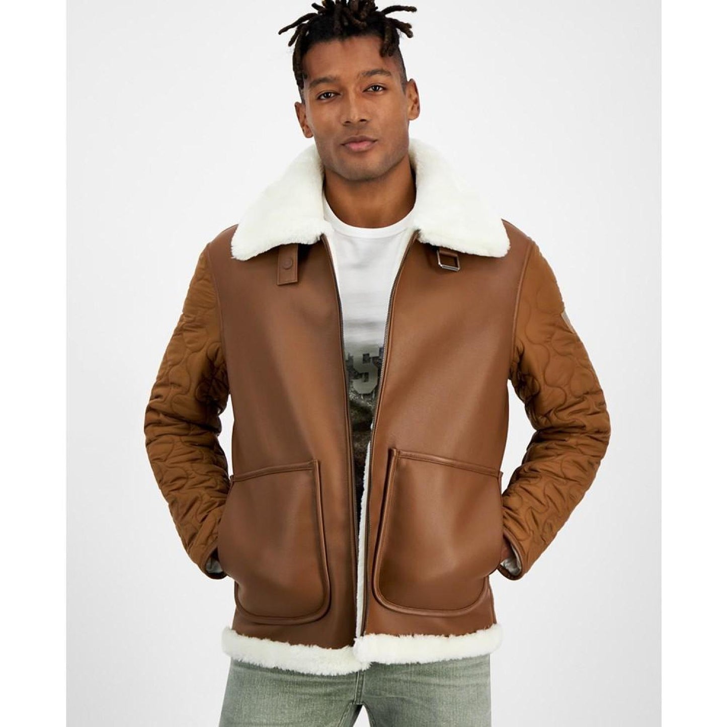 Men's Faux-Shearling Jacket