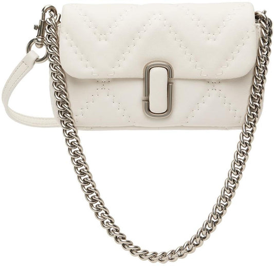 White Mini 'The Quilted Leather J Marc' Shoulder Bag