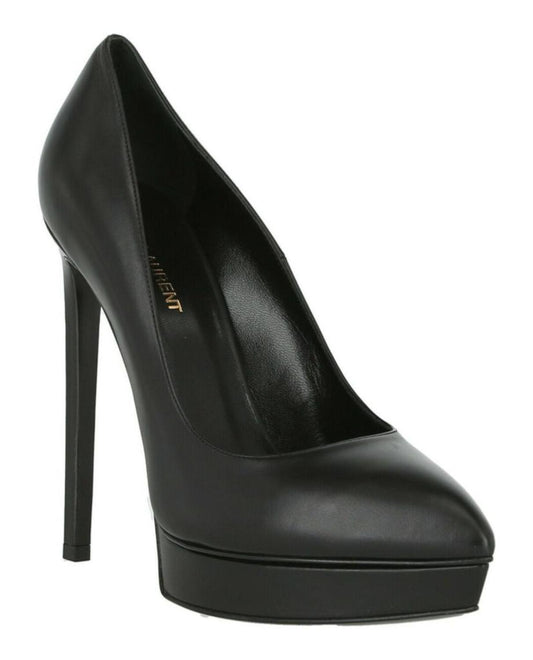 Saint Laurent Janis Leather Platform Pumps