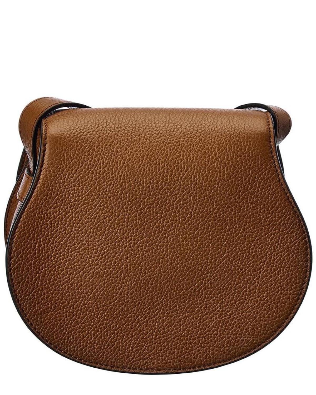 Chloé Marcie Small Leather Saddle Bag