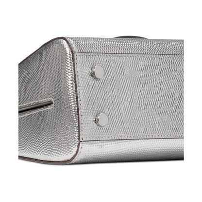 Katy Lizard Embossed Leather Small Top Handle