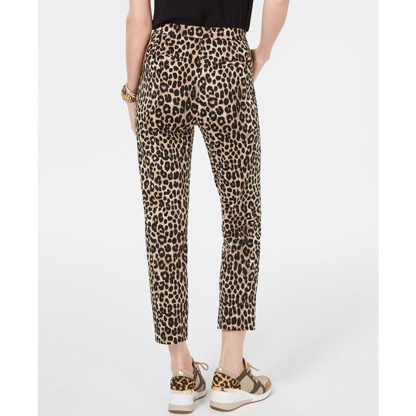 Women's Leopard Print Pull-On Pants