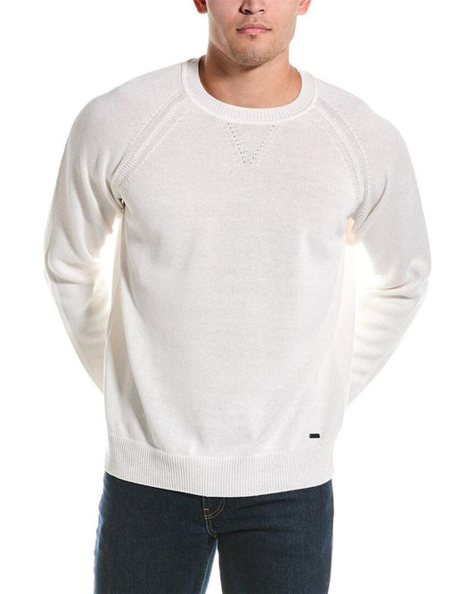 HUGO Hugo Boss Linen-Blend Crewneck Sweater