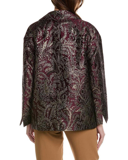 S Max Mara Cabina Silk-Lined Jacket