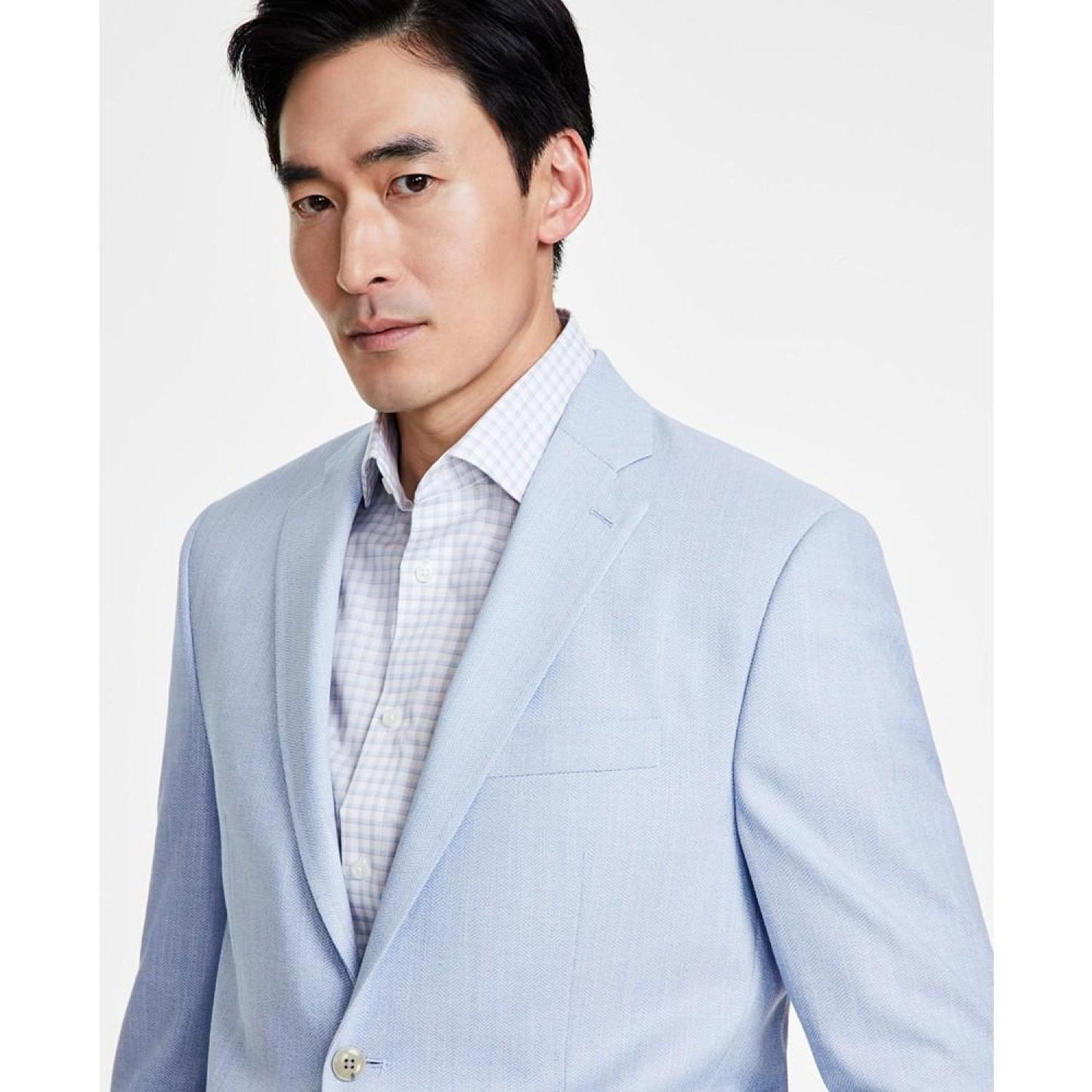 Men's Classic-Fit Herringbone Sport Coat