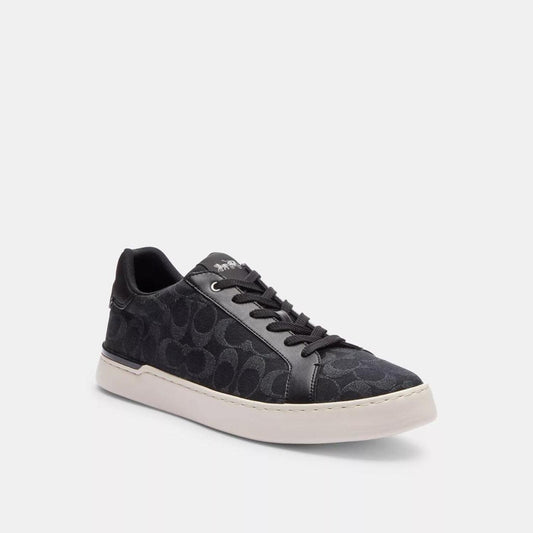 Coach Outlet Clip Low Top Sneaker In Signature Denim