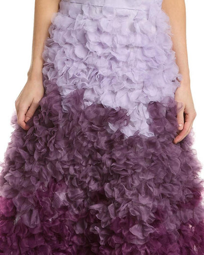 Marchesa Notte Ombre Cocktail Dress