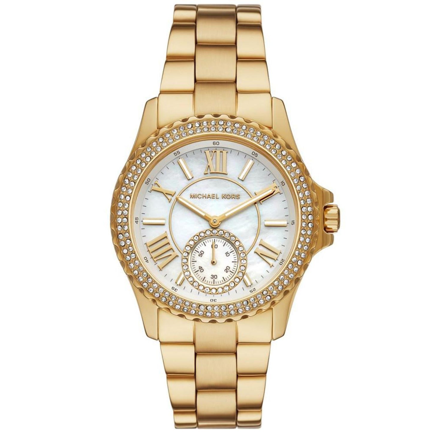 Women's Everest Quartz Three-Hand Gold-Tone Stainless Steel Watch 40mm