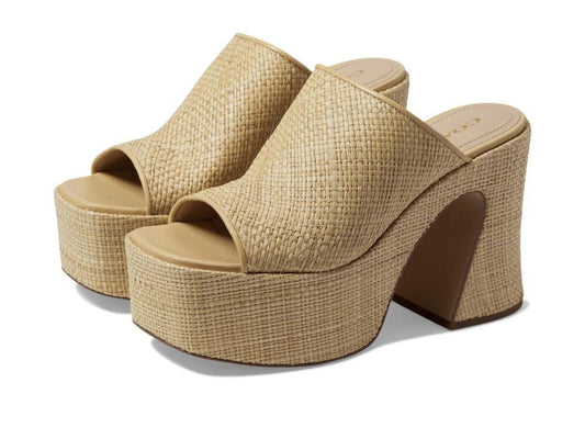 Bobi Straw Platform Sandal