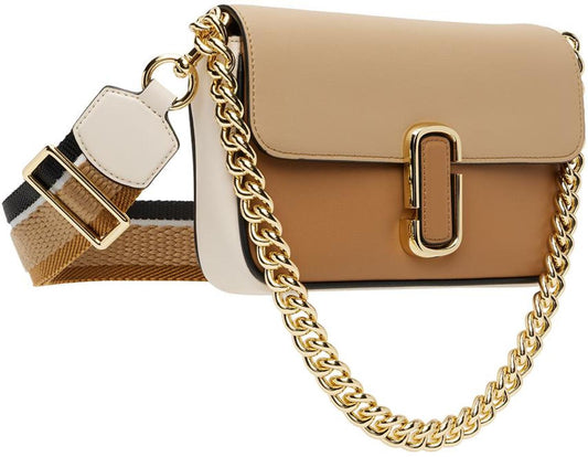 Beige & Tan 'The J Marc' Shoulder Bag