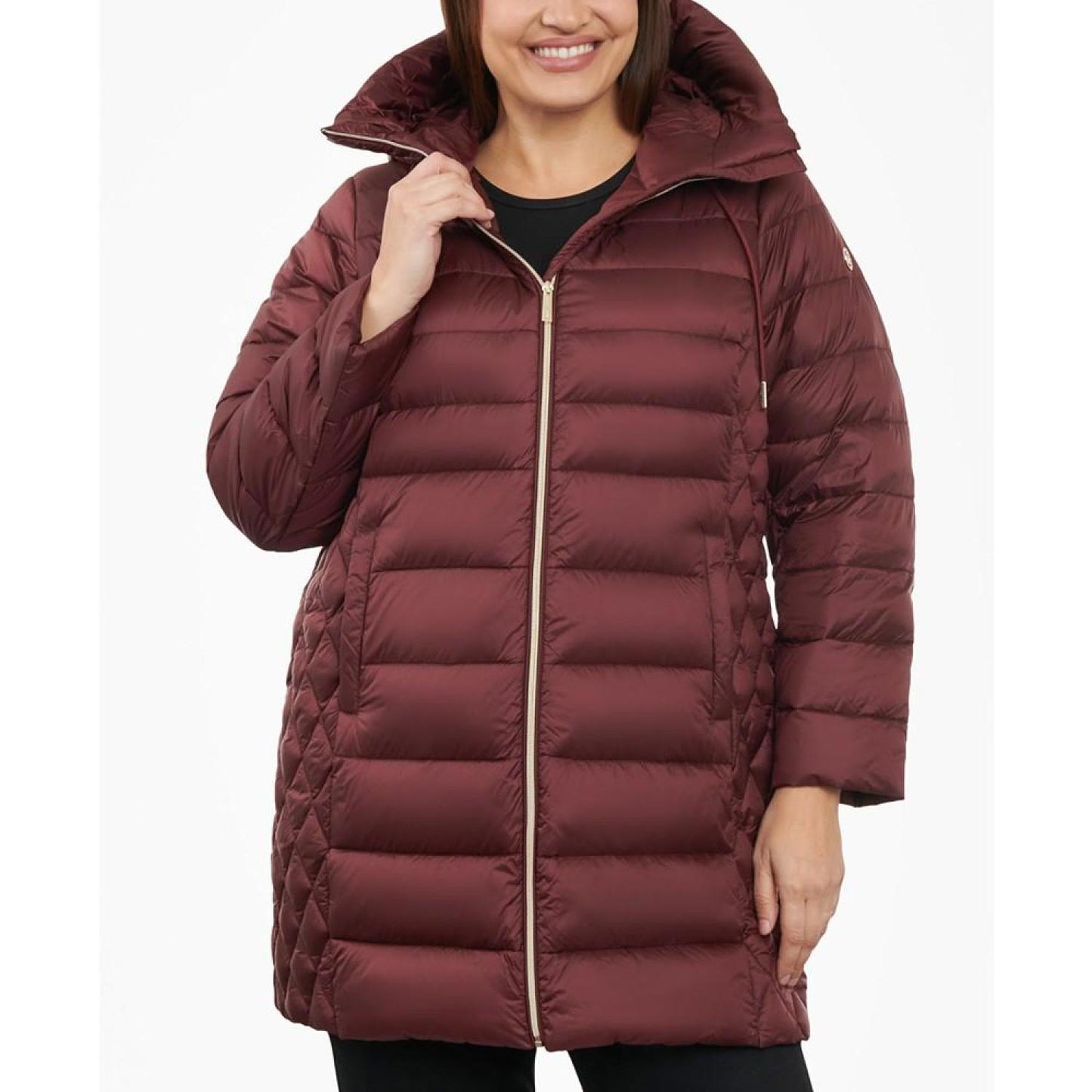 Women's Plus Size Hooded Down Packable Puffer Coat