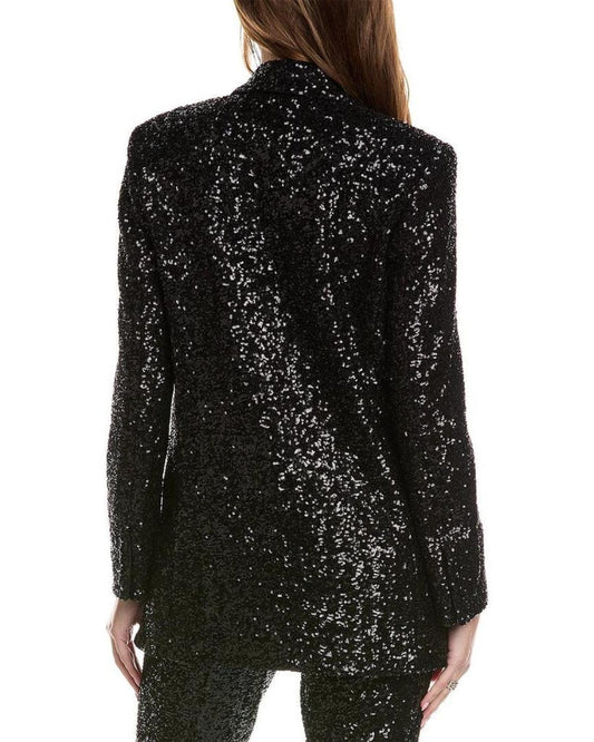 Michael Kors Collection Sequin Boyfriend Blazer