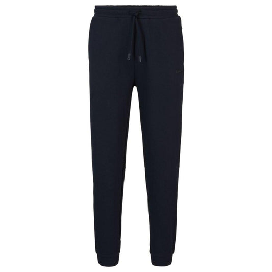 Cotton-piqu tracksuit bottoms with logo detail