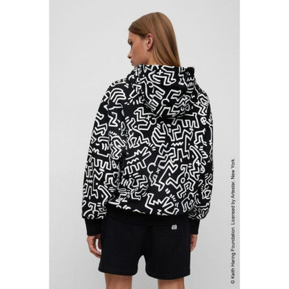 BOSS x Keith Haring gender-neutral cotton hoodie with special artwork