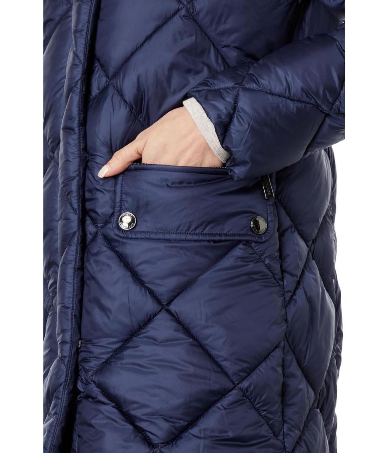 Hooded Long Quilt Puffer M426079C68