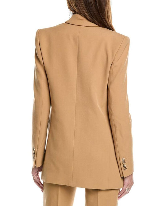 Michael Kors Collection Double Breasted Boyfriend Tab Wool Blazer