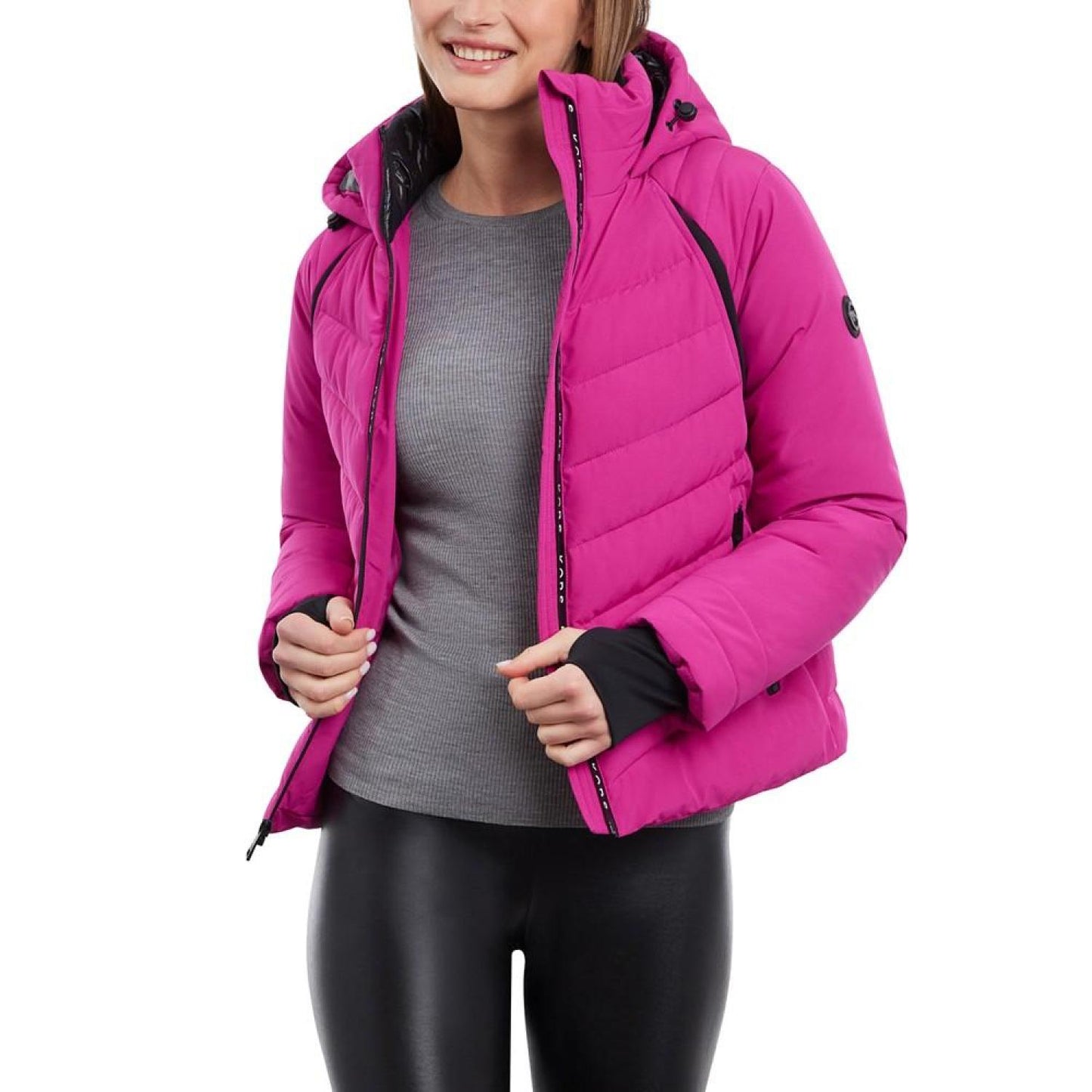 Women's Logo Hooded Puffer Coat