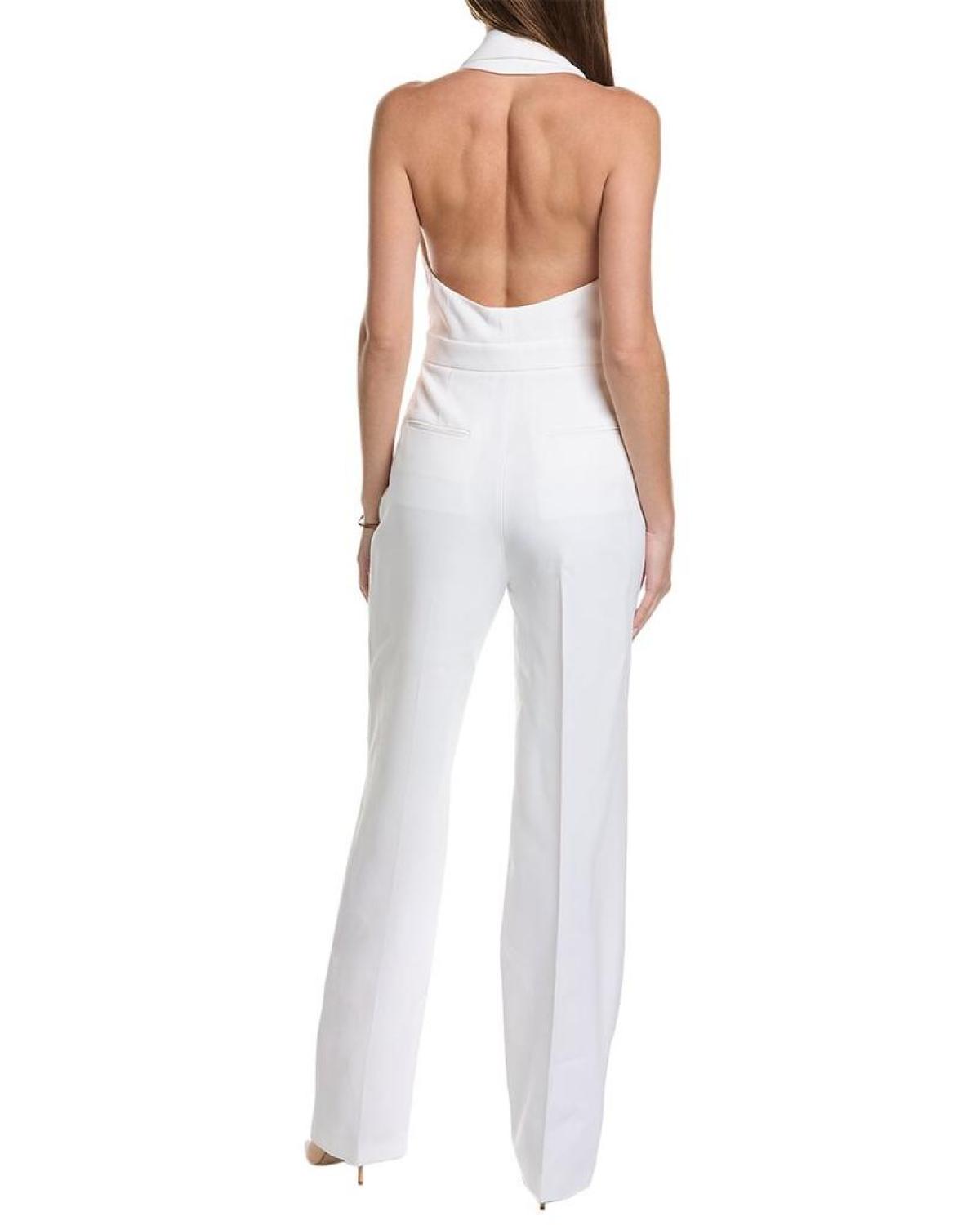 Michael Kors Collection Halter Tuxedo Jumpsuit