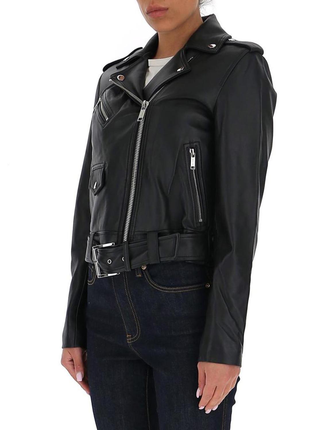 Michael Michael Kors Leather Biker Jacket