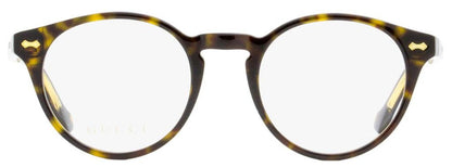 Gucci Unisex Pantos Eyeglasses GG0738O 002 Havana/Gold 48mm