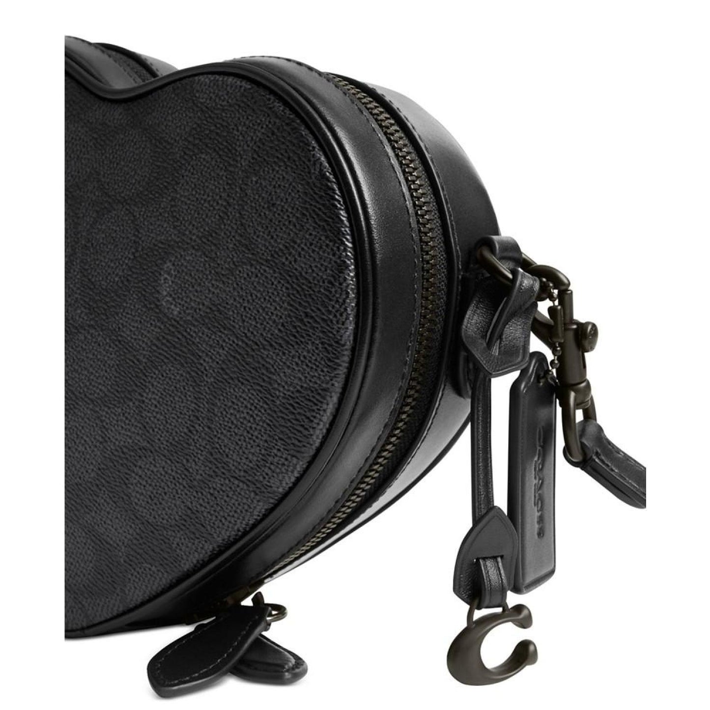 Coated Canvas Signature Heart Crossbody