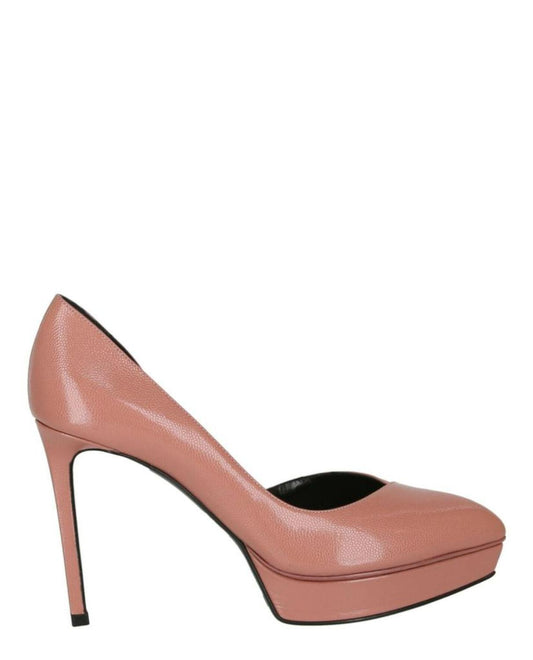 Saint Laurent Leather Platform High Heels