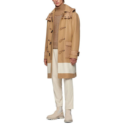 Men's Color-Blocked Duffle Coat