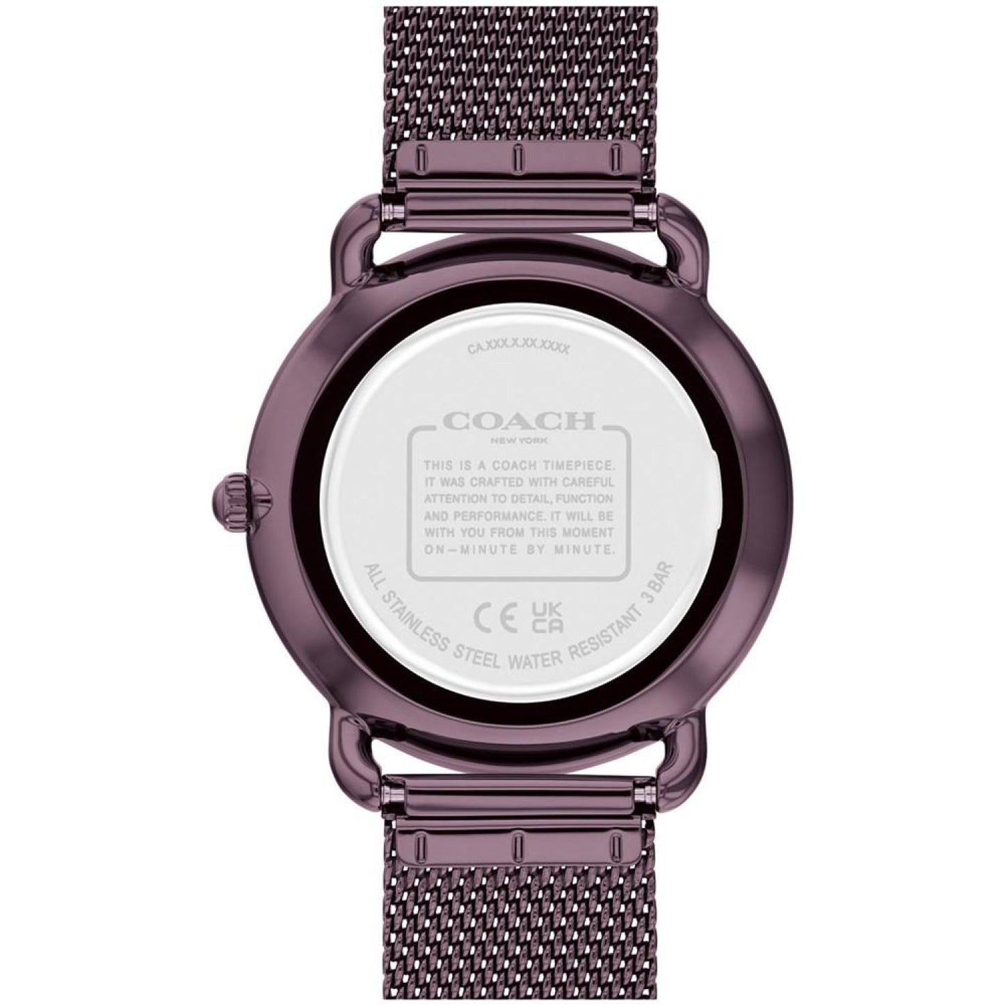 Women's Elliot Purple Stainless Steel Mesh Watch 36mm