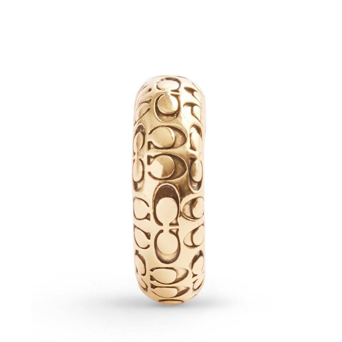 Gold-Tone Signature Quilted Single-Cuff Earring