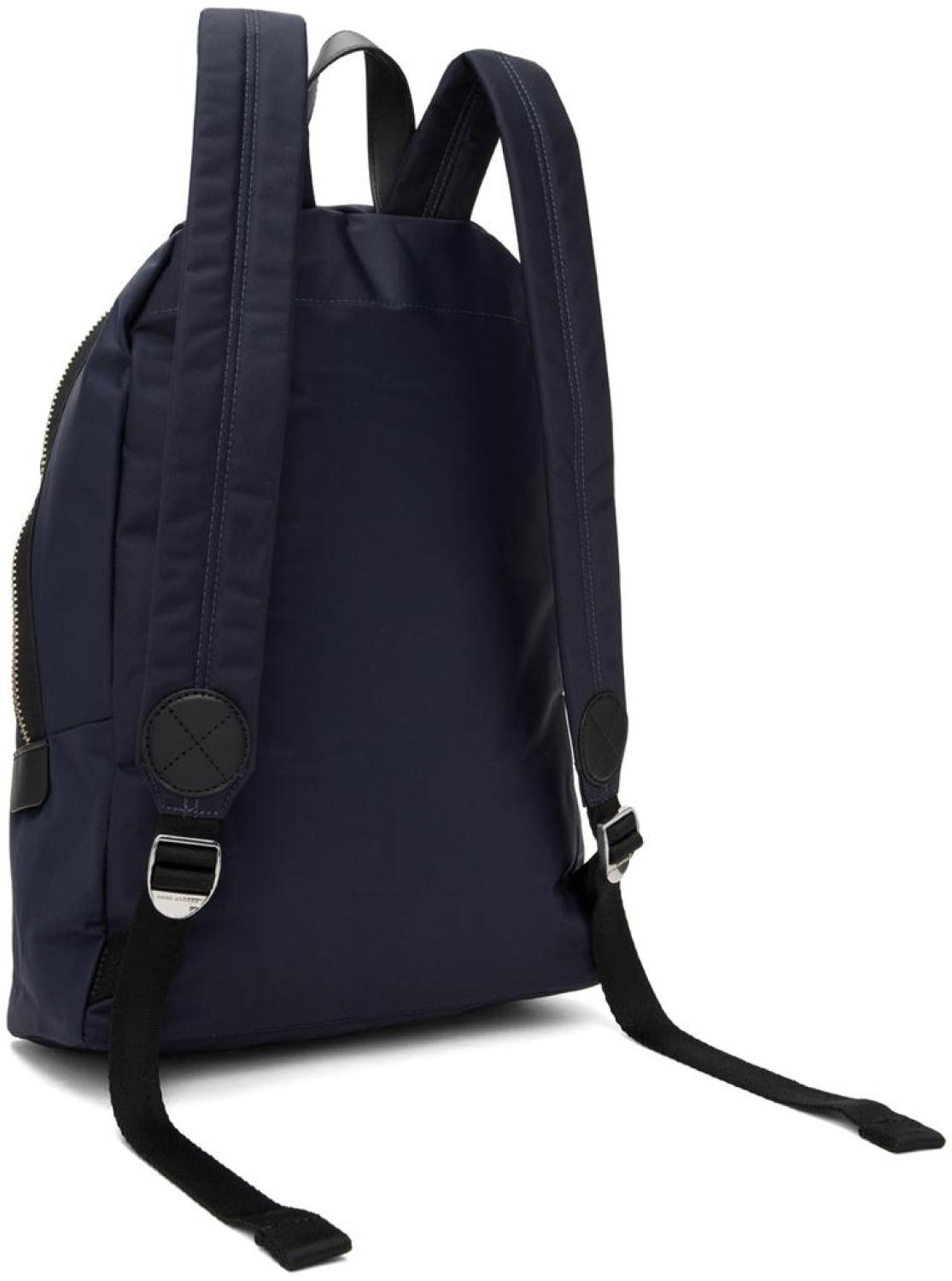 Navy The Biker Nylon Large Backpack