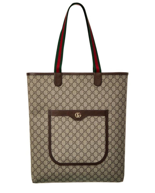 Gucci Ophidia Large GG Supreme Canvas & Leather Tote