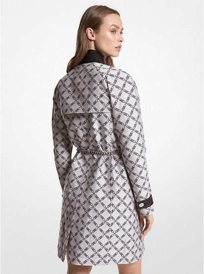 Empire Logo Jacquard Trench Coat