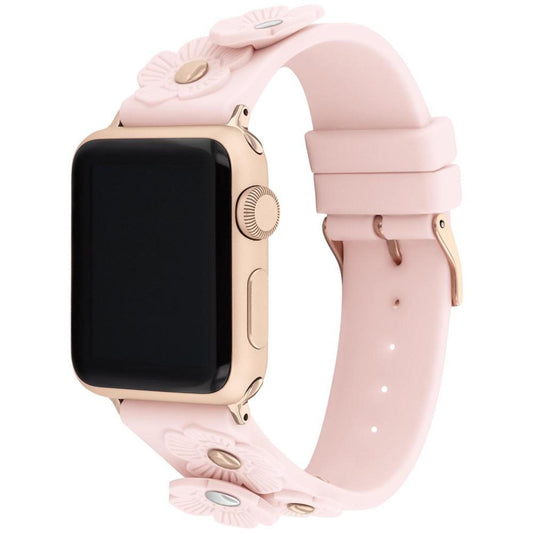 Women's Tea Rose Blush Rubber 38/40/41mm Apple Watch Band