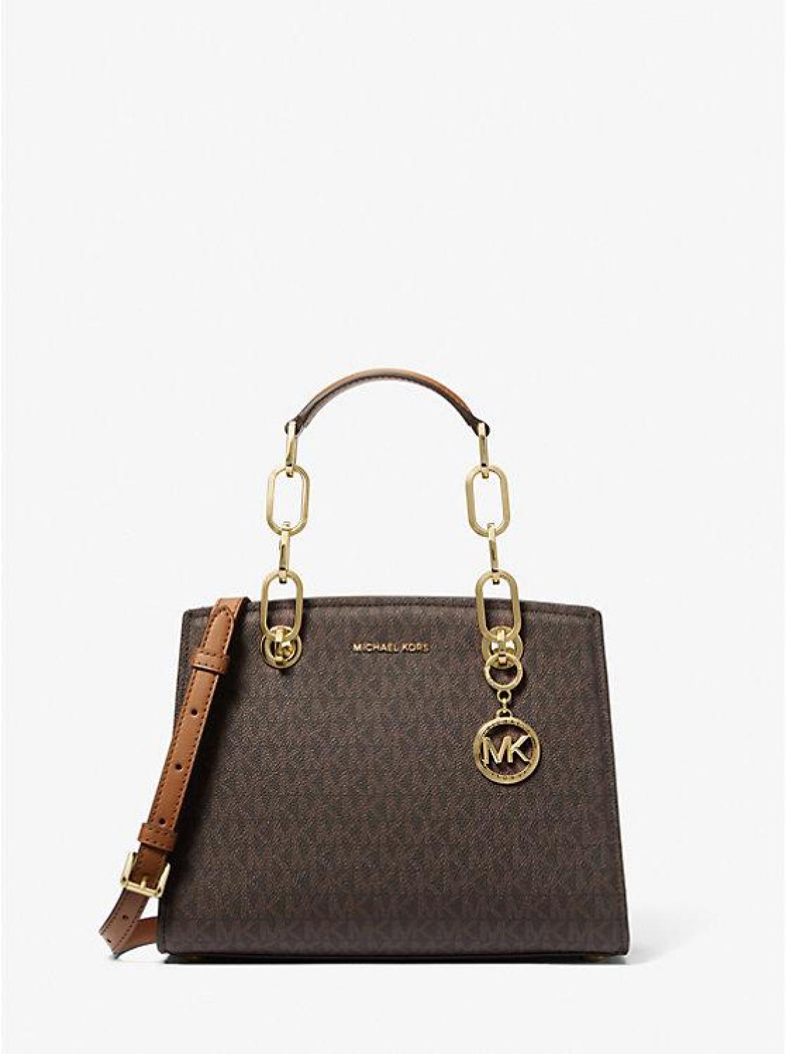 Cynthia Small Signature Logo Satchel