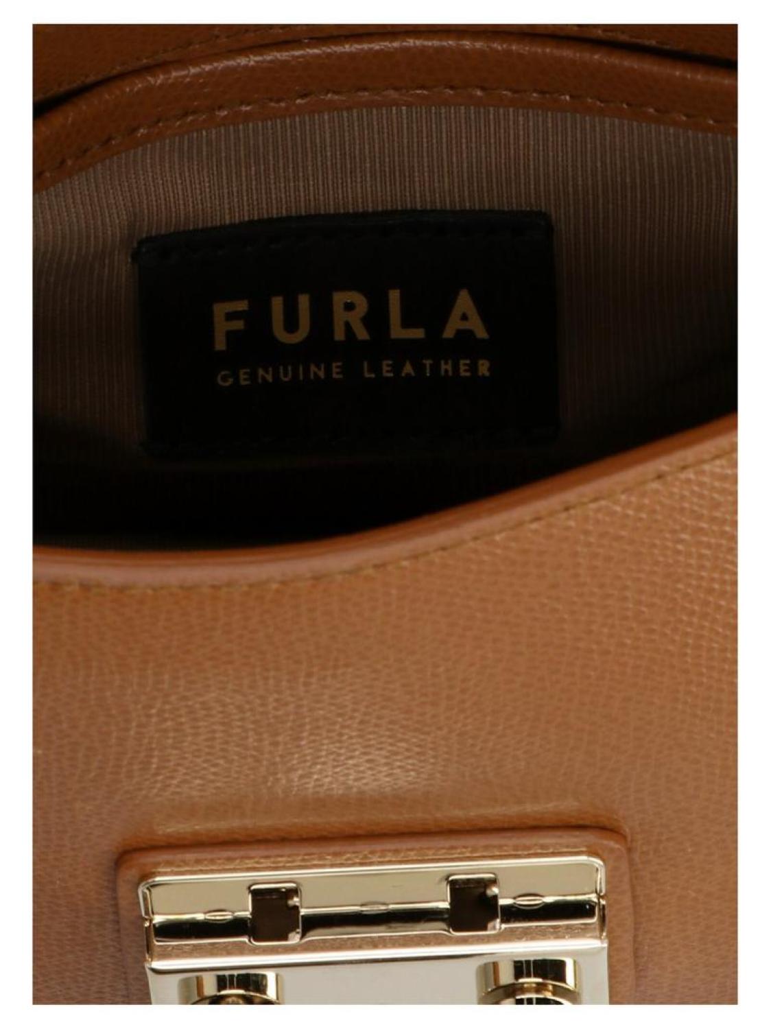 Furla Metropolis Logo-Engraved Mini Crossbody Bag