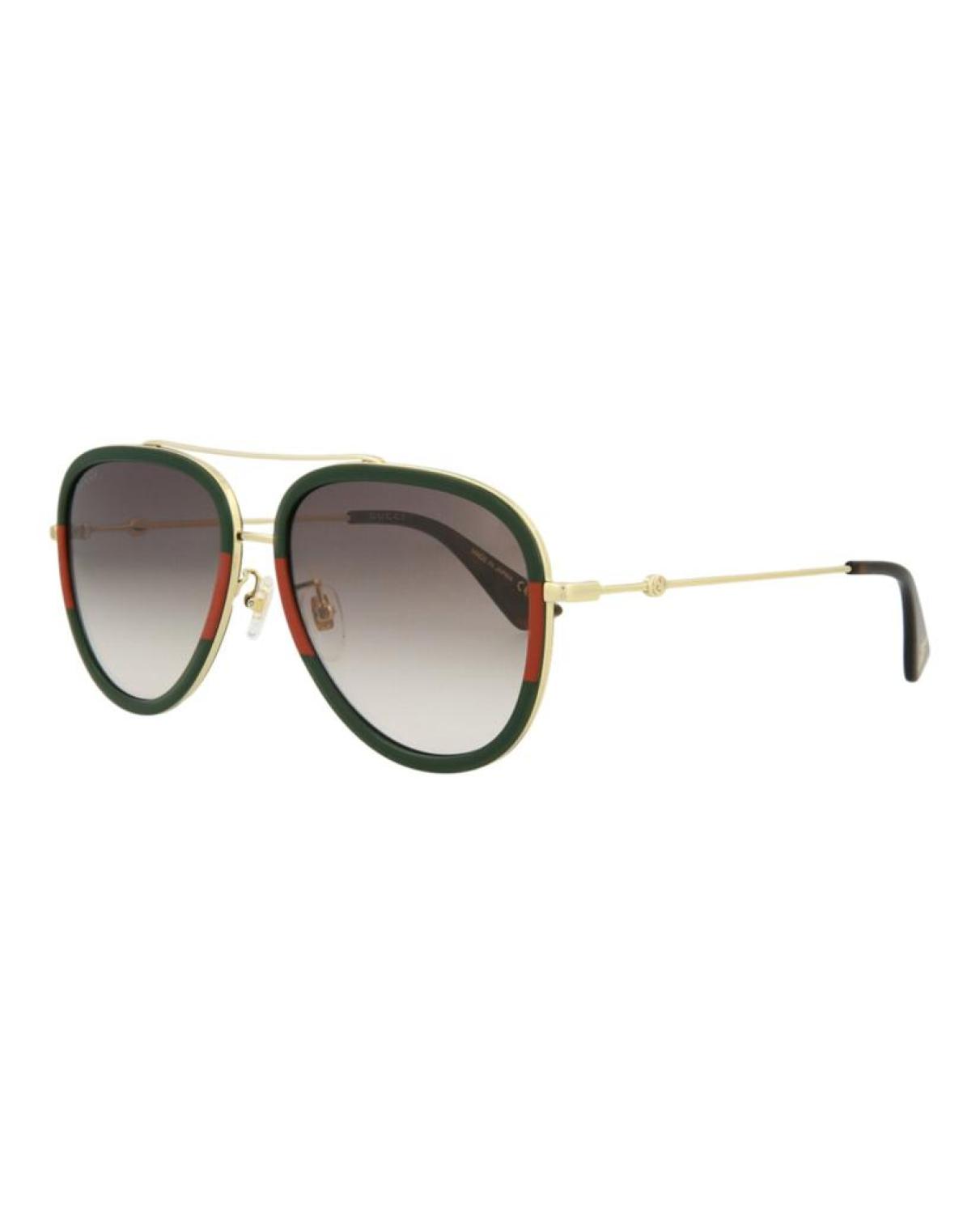 Aviator-Style Metal Sunglasses