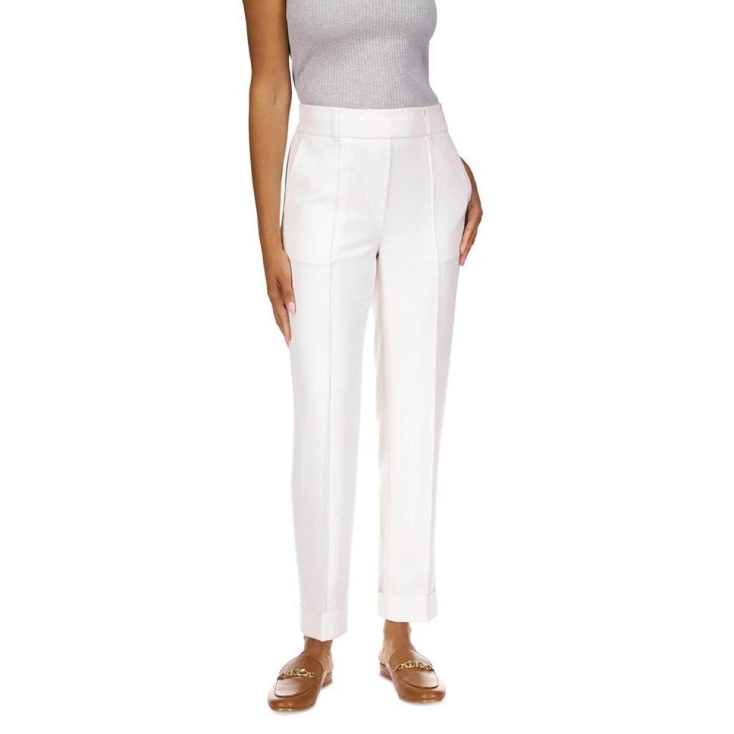 Petite High-Rise Pull-On Pants