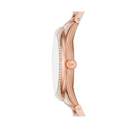 Women's Janelle Multifunction Rose Gold-Tone Stainless Steel Bracelet Watch 36mm MK7095