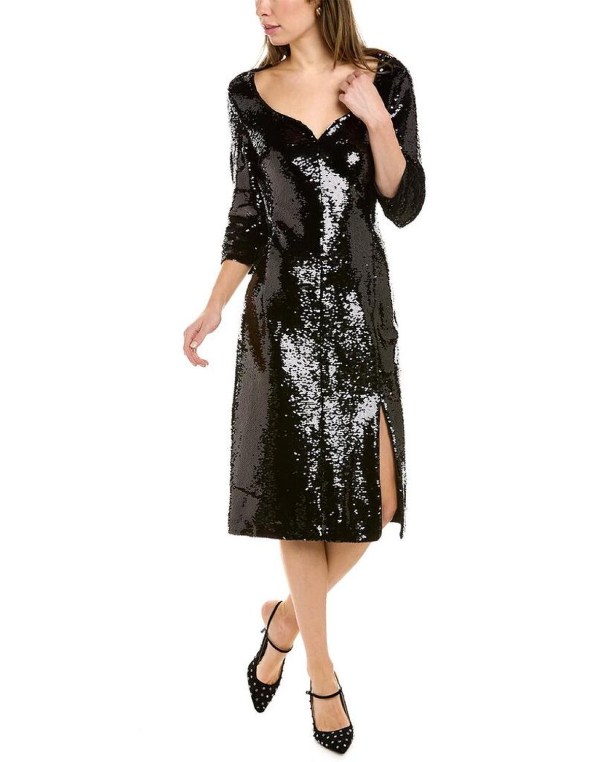 Hugo Boss Sequin Midi Dress