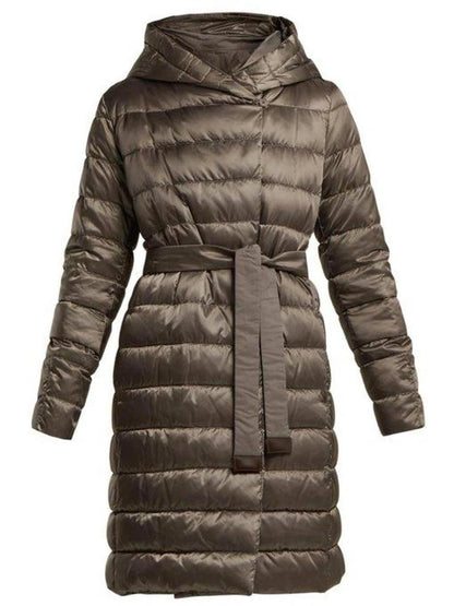 Novefla Reversible Down Coat In Dark Grey