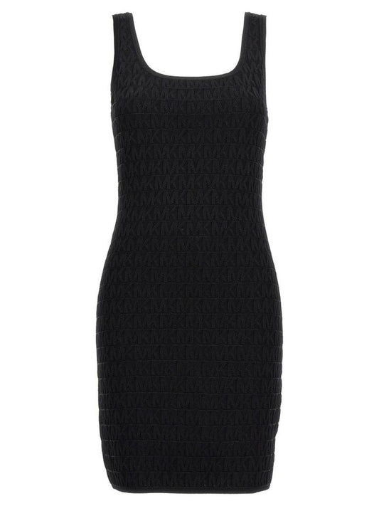 Michael Michael Kors Logo Jacquard Mini Dress